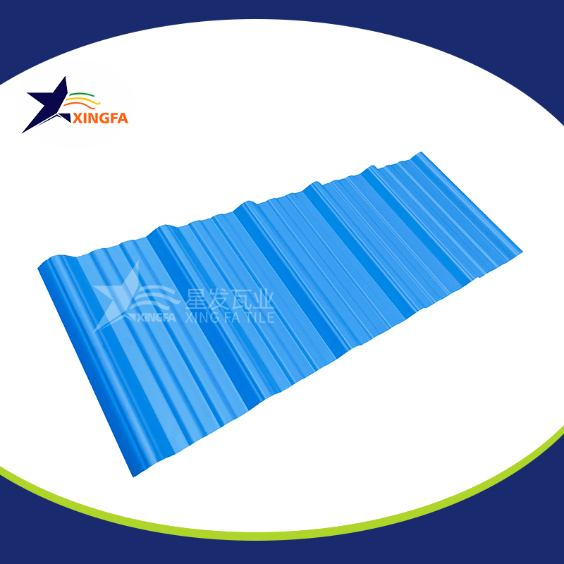 2.5mm加厚蓝色梯形pvc复合隔热瓦 适用于大型水产养殖业厂房房顶用 pvc材质塑料防火厂房瓦 PVC瓦西宁厂家出售