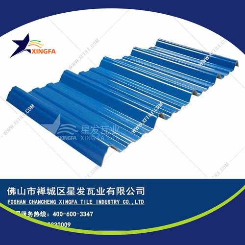厚度3.0mm蓝色900型PVC塑胶瓦 西宁工程钢结构厂房防腐隔热塑料瓦 pvc多层防腐瓦生产网上销售